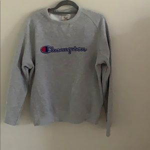Gray champion hoodie